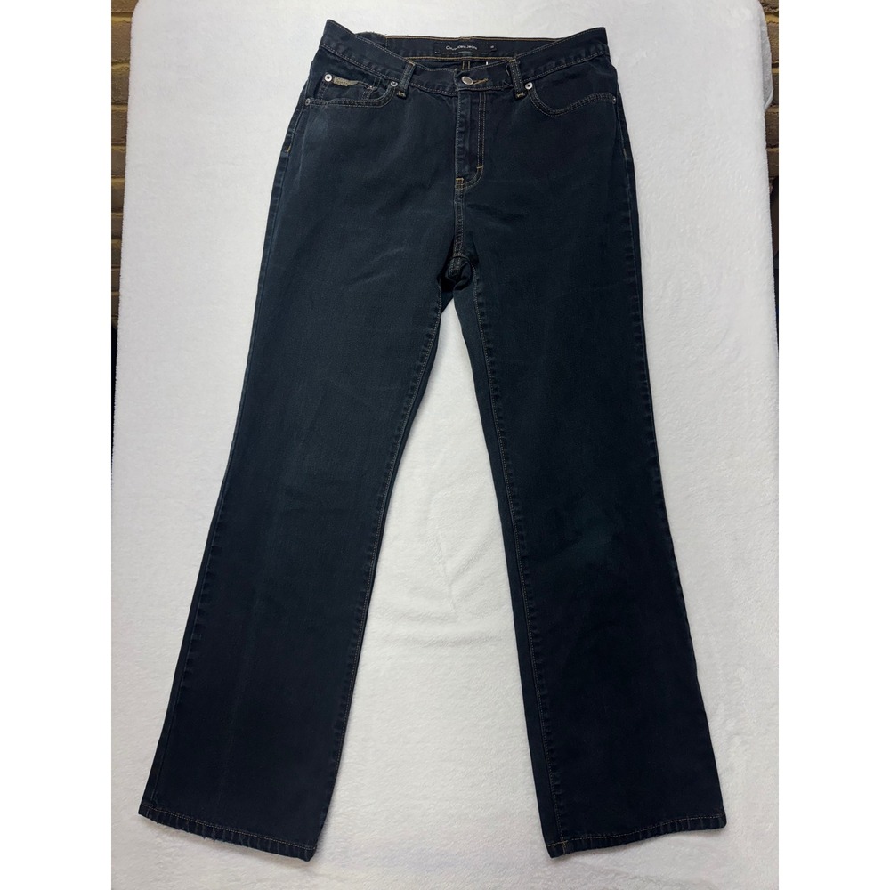 Calvin Klein Jeans Womens 10x32 Black Overdyed Bootcut Denim 100% Cotton J02888